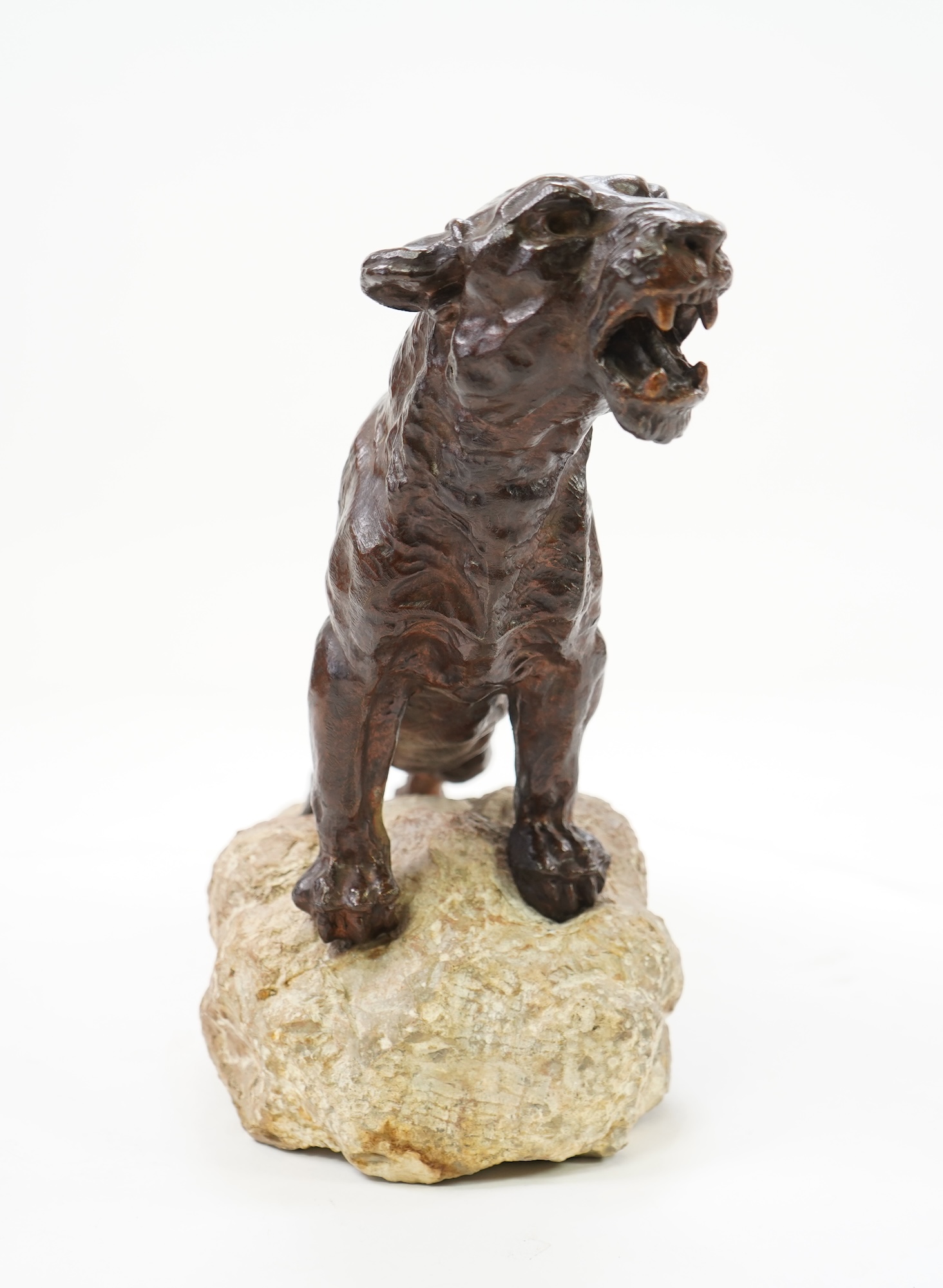 After Thomas François Cartier (French, 1879-1943): 'Wounded Lioness'